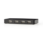 Nedis USB-Hub | USB-A Male | USB-A Female | 7-Poorts poort(en) | USB 2.0 | Netvoeding / USB Gevoed | 7x USB