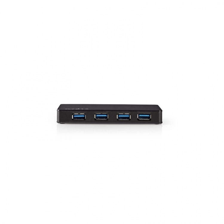 Nedis USB-Hub | USB-A Male | 4x USB A Female | 4-Poorts poort(en) | USB 3.2 Gen 1 | Netvoeding / USB Gevoed | 4x USB