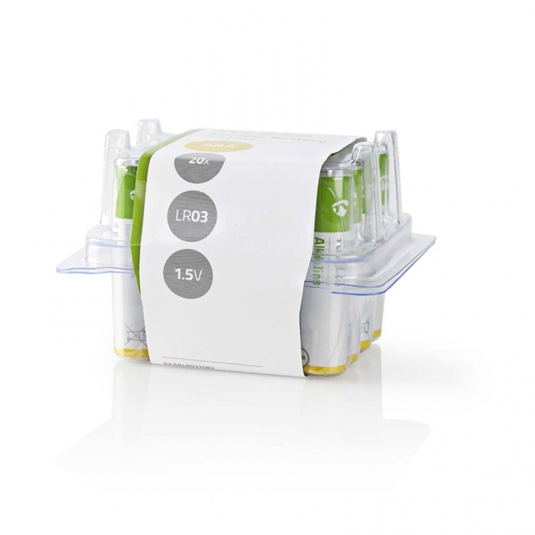 Nedis Alkaline-Batterij AAA | 1.5 V DC | 20-Pak Nedis Alkaline-Batterij AAA | 1.5 V DC | 20-Pak