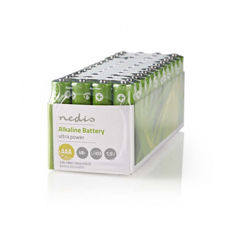 Nedis Alkaline-Batterij AAA | 1.5 V DC | 48-Pak Nedis Alkaline-Batterij AAA | 1.5 V DC | 48-Pak