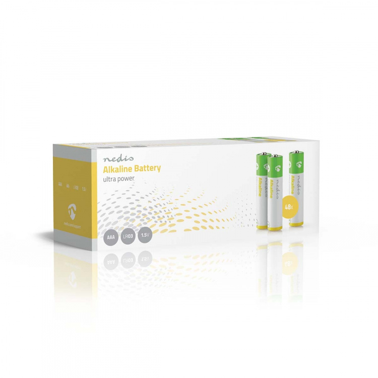 Nedis Alkaline-Batterij AAA | 1.5 V DC | 48-Pak Nedis Alkaline-Batterij AAA | 1.5 V DC | 48-Pak