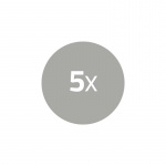 Nedis Lithium-Knoopcelbatterij CR2450 | 3 V DC | 5-Pak | Zilver