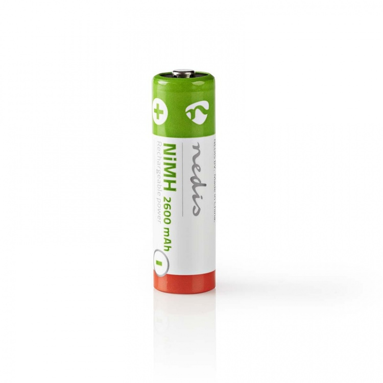 Nedis Oplaadbare NiMH-Batterij AA | 1.2 V DC | 2600 mAh | 4-Pak