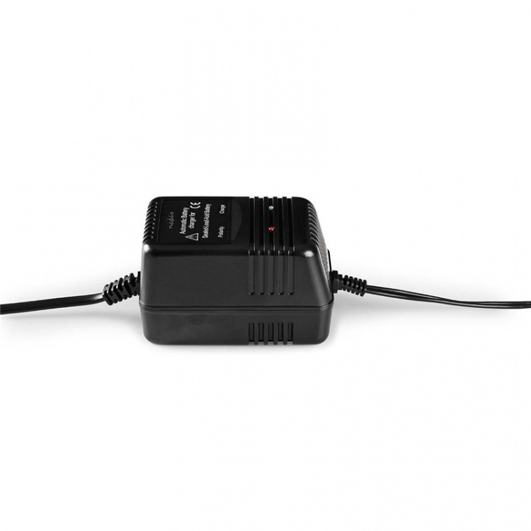 Nedis Loodzuuracculader | 2.3 / 6.9 / 13.8 V DC | 0.6 A | Druppelladen | Type C (CEE 7/16) | Accuklemmen | Batterijtype: AGM / Gel / Loodzwavel / SLA / VRLA | Zwart