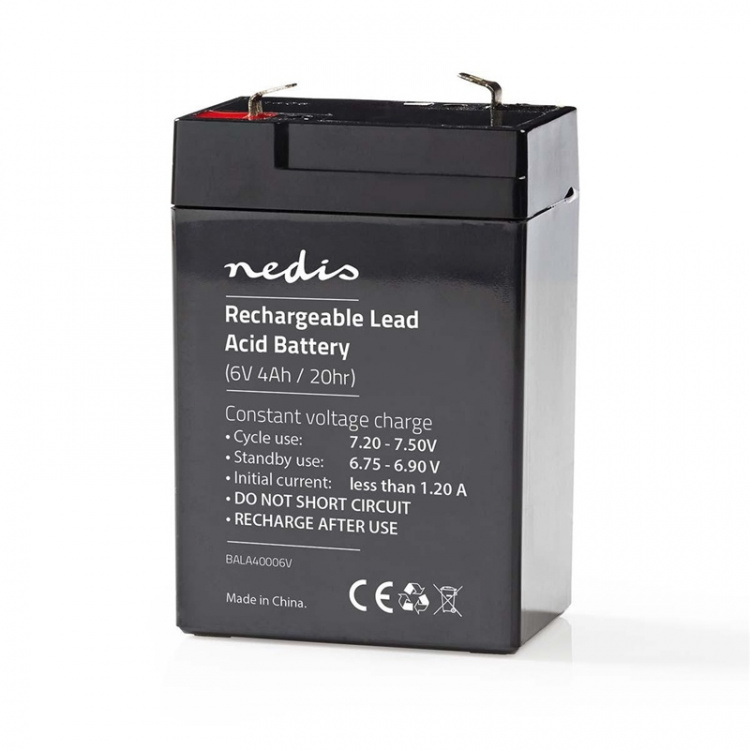 Nedis Oplaadbare Loodaccu | Lead-Acid | Oplaadbaar | 6 V | 4500 mAh Nedis Oplaadbare Loodaccu | Lead-Acid | Oplaadbaar | 6 V | 4500 mAh