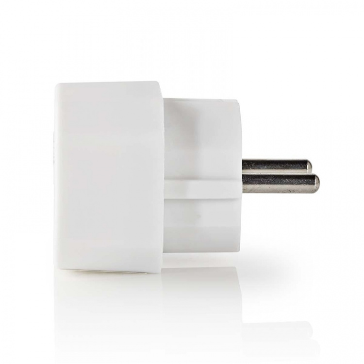 Nedis Stopcontact-Splitter | Type-F (CEE 7/7) | 250 V AC 50 Hz | Frans / Type-C (CEE 7/16) | 250 V AC 50/60 Hz | 2.5 A | 1100 W | Wit
