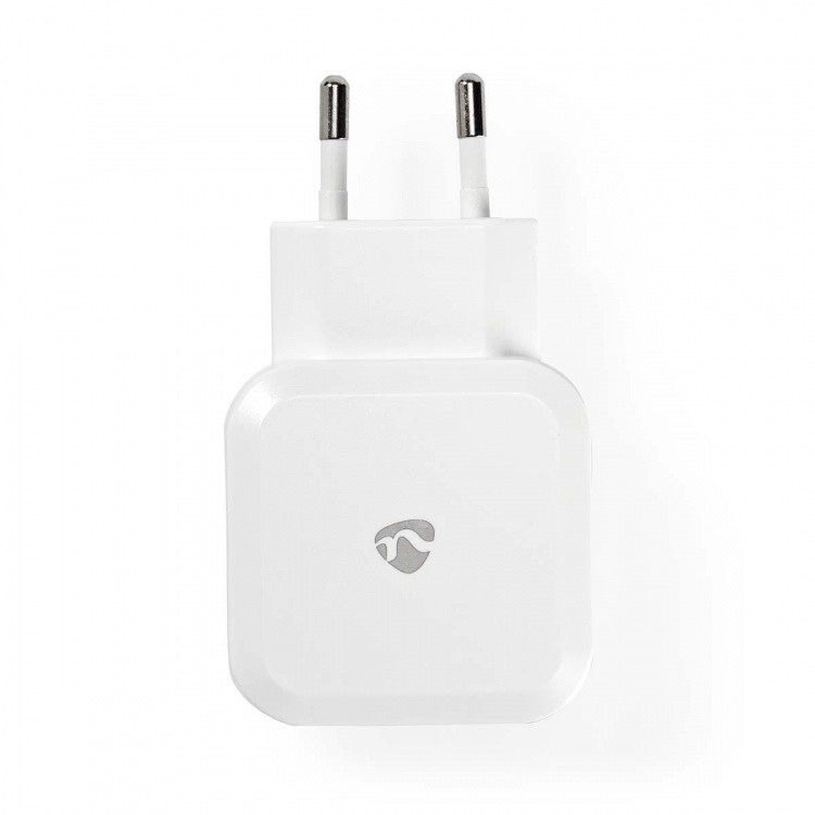 Nedis Oplader | 24 W | Snellaad functie | 2x 2.4 A | Outputs: 2 | 2x USB-A | Geen Kabel Inbegrepen | Single Voltage Output | Wit