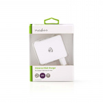 Nedis Oplader | 24 W | Snellaad functie | 4x 2.4 A | Outputs: 4 | 4x USB-A | Geen Kabel Inbegrepen | Single Voltage Output | Wit