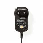 Nedis Universele AC-Stroomadapter | 12 W | 3 - 12 V DC | 1.80 m | 2.0 A | 6 plug(s) | Zwart Nedis Universele AC-Stroomadapter | 12 W | 3 - 12 V DC | 1.80 m | 2.0 A | 6 plug(s) | Zwart