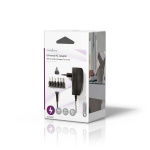 Nedis Universele AC-Stroomadapter | 27 W | 3 - 12 V DC | 1.80 m | 2.25 A | 6 plug(s) | Zwart