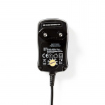 Nedis Universele AC-Stroomadapter | 7.20 W | 3 - 12 V DC | 1.80 m | 1.0 A | 6 plug(s) | Zwart