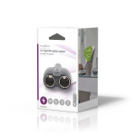 Nedis Universal DC Power Adapter | Auto-Adapter | 120 W | Ingangsvoltage: 12 V DC | 12 V DC | Maximale uitgangsstroom per poort: 10 A | Zwart