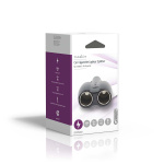 Nedis Universal DC Power Adapter | Auto-Adapter | 120 W | Ingangsvoltage: 12 V DC | 12 V DC | Maximale uitgangsstroom per poort: 10 A | Zwart