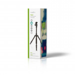 Nedis Statief | Maximaal draagvermogen: 3.0 kg | Minimale werkhoogte: 17.5 cm | Maximale werkhoogte: 145.0 cm | 3 Segmenten | Balhoofd | Inclusief reistas | Omkeerbare middenkolom | ABS / Aluminium | Zwart Nedis Statief | Maximaal draagvermogen: 3.0 kg | Minimale werkhoogte: 17.5 cm | Maximale werkhoogte: 145.0 cm | 3 Segmenten | Balhoofd | Inclusief reistas | Omkeerbare middenkolom | ABS / Aluminium | Zwart