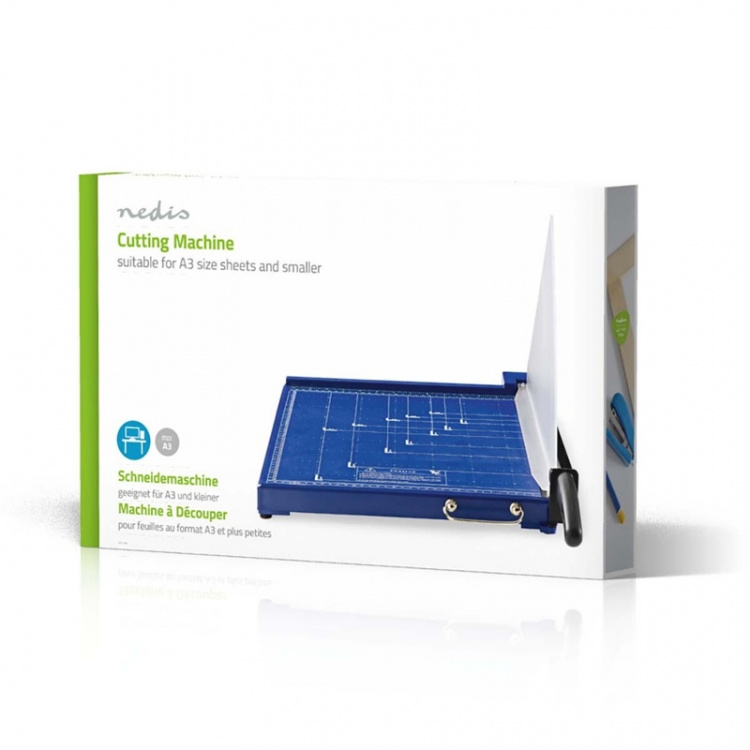 Nedis Papiersnijmachine | Max. snijden maat: 297 x 420 mm | Soort mes: Metaal | Metaal | Blauw / Zwart Nedis Papiersnijmachine | Max. snijden maat: 297 x 420 mm | Soort mes: Metaal | Metaal | Blauw / Zwart