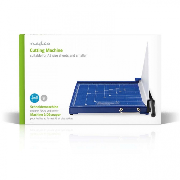 Nedis Papiersnijmachine | Max. snijden maat: 297 x 420 mm | Soort mes: Metaal | Metaal | Blauw / Zwart Nedis Papiersnijmachine | Max. snijden maat: 297 x 420 mm | Soort mes: Metaal | Metaal | Blauw / Zwart