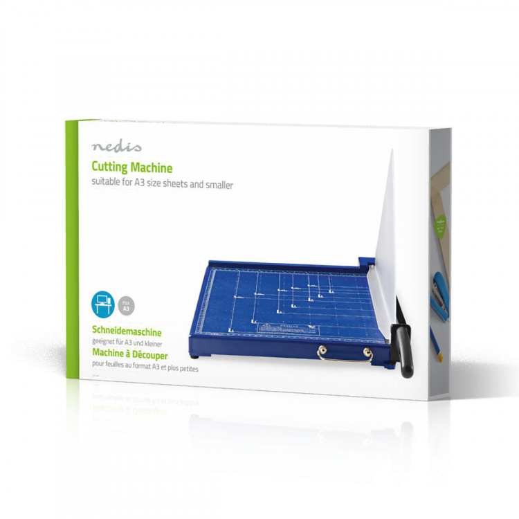 Nedis Papiersnijmachine | Max. snijden maat: 297 x 420 mm | Soort mes: Metaal | Metaal | Blauw / Zwart Nedis Papiersnijmachine | Max. snijden maat: 297 x 420 mm | Soort mes: Metaal | Metaal | Blauw / Zwart