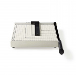 Nedis Papiersnijmachine | Max. snijden maat: 210 x 297 mm | Soort mes: Metaal | Metaal | Wit / Zwart