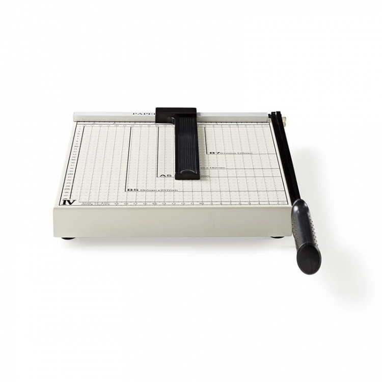 Nedis Papiersnijmachine | Max. snijden maat: 210 x 297 mm | Soort mes: Metaal | Metaal | Wit / Zwart