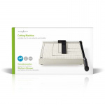 Nedis Papiersnijmachine | Max. snijden maat: 210 x 297 mm | Soort mes: Metaal | Metaal | Wit / Zwart