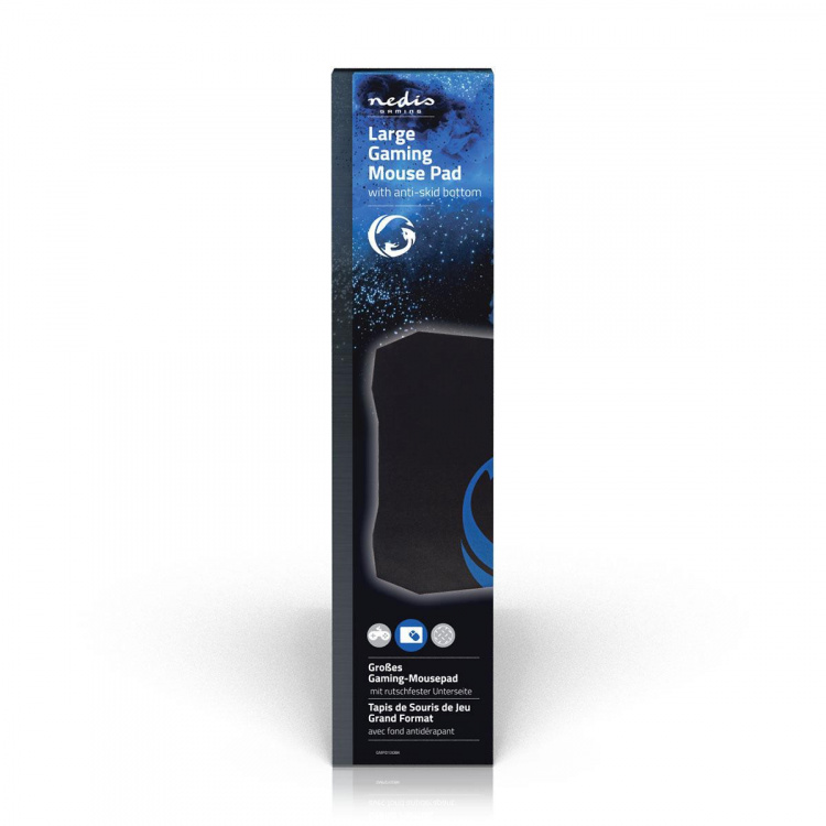 Nedis Gaming Muismat | Microfiber / Rubberen | Zwart