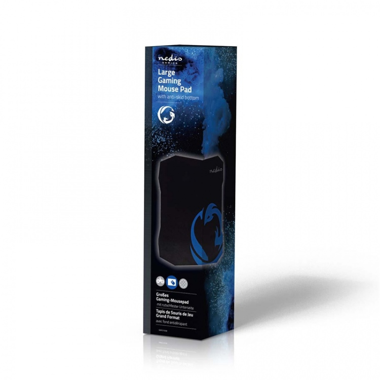 Nedis Gaming Muismat | Microfiber / Rubberen | Zwart