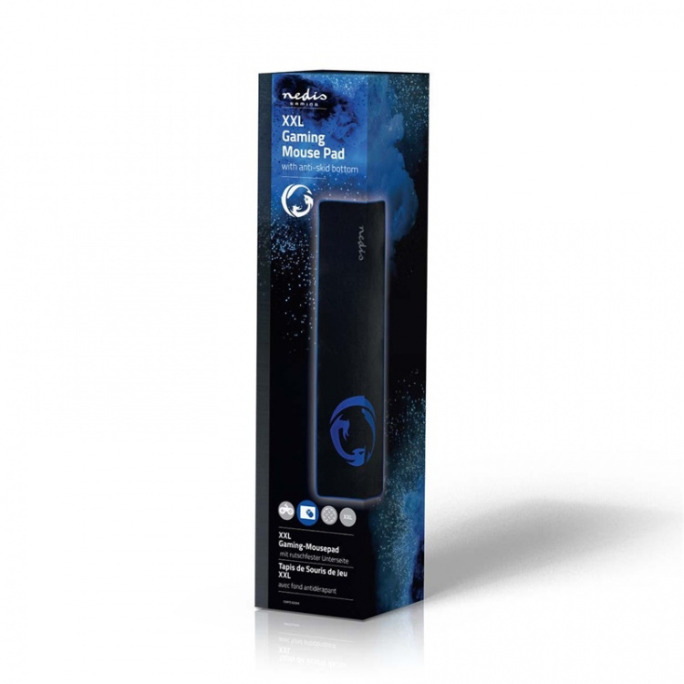 Nedis Gaming Muismat | Microfiber / Rubberen | Zwart