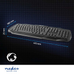 Nedis Bedraad Gaming Toetsenbord | USB 2.0 | Membrane Toetsen | LED | US internationaal | US Internationaal | USB Gevoed | Lengte stroomkabel: 1.50 m | Gaming Nedis Bedraad Gaming Toetsenbord | USB 2.0 | Membrane Toetsen | LED | US internationaal | US Internationaal | USB Gevoed | Lengte stroomkabel: 1.50 m | Gaming
