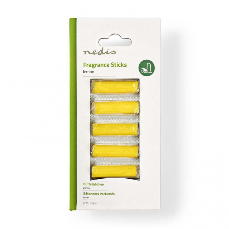 Nedis Geurparels voor Stofzuiger | Citroen | 5 Navullingen | Geel Nedis Geurparels voor Stofzuiger | Citroen | 5 Navullingen | Geel