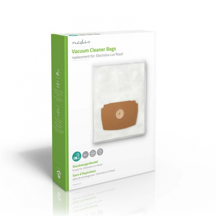 Nedis Stofzuigerzak | 4 Stuks | Synthetisch | Meest verkocht voor: Electrolux | Wit