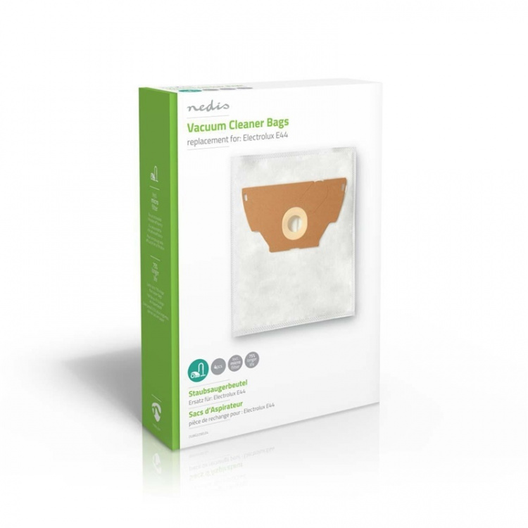 Nedis Stofzuigerzak | 4 Stuks | Synthetisch | Meest verkocht voor: Electrolux | Wit