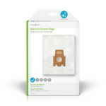 Nedis Stofzuigerzak | 4 Stuks | Synthetisch | Meest verkocht voor: Hoover H30 | Wit