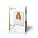 Nedis Stofzuigerzak | 4 Stuks | Synthetisch | Meest verkocht voor: Bosch / Siemens | Wit