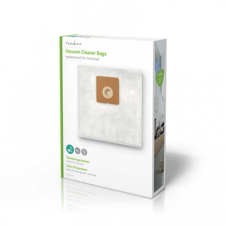 Nedis Stofzuigerzak | 4 Stuks | Synthetisch | Meest verkocht voor: Universeel | Wit