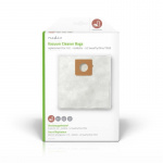 Nedis Stofzuigerzak | 4 Stuks | Synthetisch | Meest verkocht voor: H.E. - Goldstar - LG Sweefty/Dino/TB33 | Wit