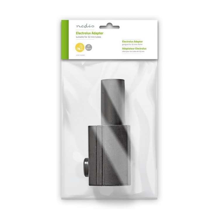 Nedis Adapter voor Stofzuiger | 32 mm | Geschikt voor: Electrolux | Zwart | Kunststof Nedis Adapter voor Stofzuiger | 32 mm | Geschikt voor: Electrolux | Zwart | Kunststof