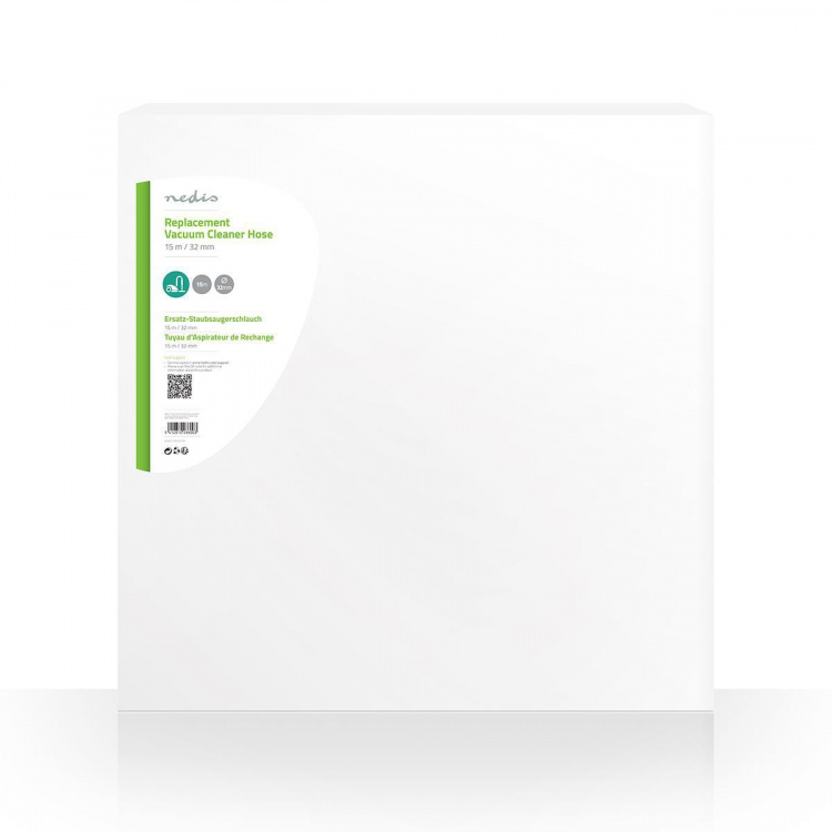 Nedis Stofzuigerslang | Vervanging voor: Universeel | 32 mm | 15.0 m | Kunststof | Zwart Nedis Stofzuigerslang | Vervanging voor: Universeel | 32 mm | 15.0 m | Kunststof | Zwart