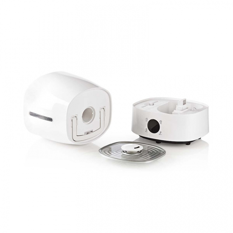 Nedis Luchtbevochtiger | 110 W | Met Koele en Warme mist | 5.5 l | Hygrometer | Timer | Geschikt voor ruimtes tot: 50 m² | Grijs / Wit