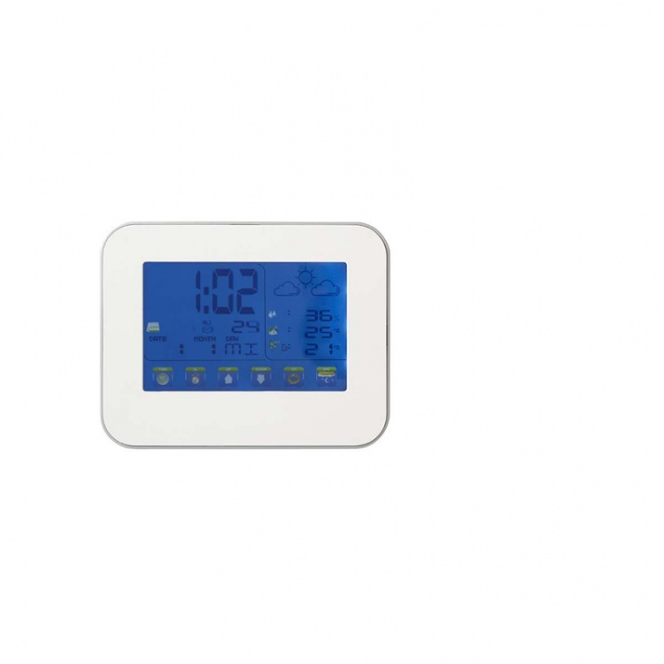 Nedis Weerstation | Binnen & Buiten | Inclusief draadloze weersensor | Weersvoorspelling | Tijdweergave | LCD-Kleurenscherm | Wekkerfunctie Nedis Weerstation | Binnen & Buiten | Inclusief draadloze weersensor | Weersvoorspelling | Tijdweergave | LCD-Kleurenscherm | Wekkerfunctie