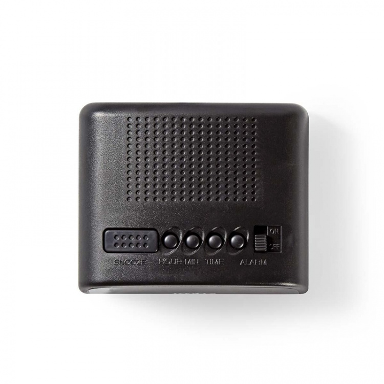 Nedis Digitale Bureau-Wekker | LED | Snoozefunctie | Zwart