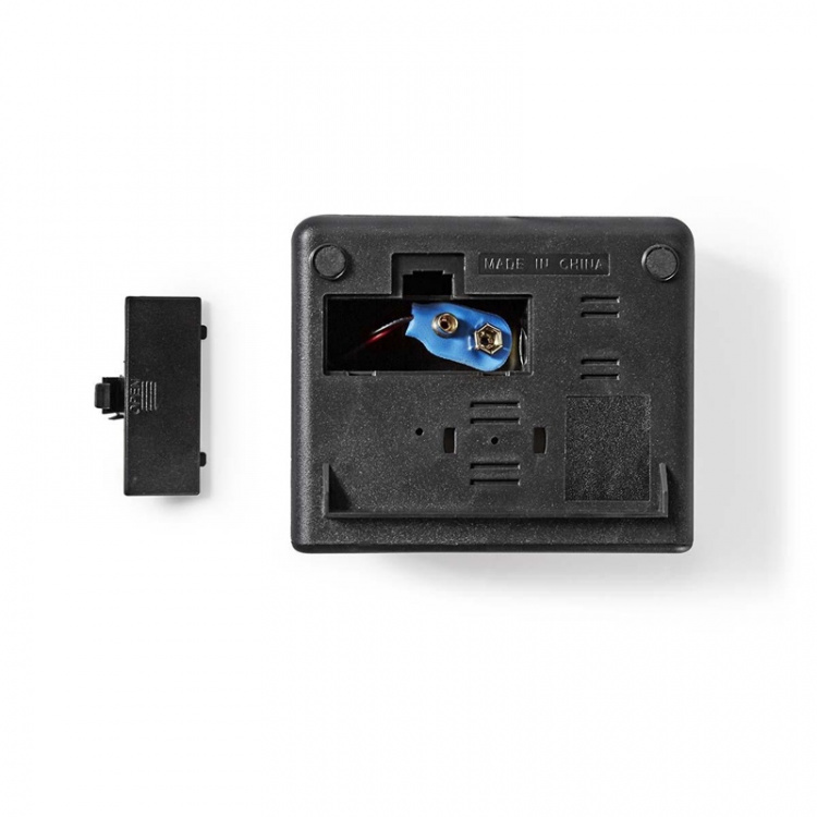 Nedis Digitale Bureau-Wekker | LED | Snoozefunctie | Zwart