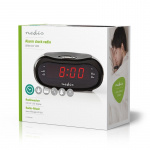 Nedis Digitale Wekkerradio | LED | AM / FM | Snoozefunctie | Slaaptimer | Aantal alarmen: 2 | Zwart Nedis Digitale Wekkerradio | LED | AM / FM | Snoozefunctie | Slaaptimer | Aantal alarmen: 2 | Zwart