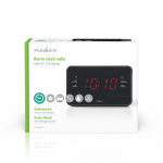 Nedis Digitale Wekkerradio | LED | 1x 3.5 mm Audio Input | Tijdprojectie | AM / FM | Snoozefunctie | Slaaptimer | Aantal alarmen: 2 | Zwart Nedis Digitale Wekkerradio | LED | 1x 3.5 mm Audio Input | Tijdprojectie | AM / FM | Snoozefunctie | Slaaptimer | Aantal alarmen: 2 | Zwart