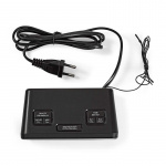 Nedis Digitale Wekkerradio | LED | 1x 3.5 mm Audio Input | Tijdprojectie | AM / FM | Snoozefunctie | Slaaptimer | Aantal alarmen: 2 | Zwart Nedis Digitale Wekkerradio | LED | 1x 3.5 mm Audio Input | Tijdprojectie | AM / FM | Snoozefunctie | Slaaptimer | Aantal alarmen: 2 | Zwart