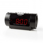 Nedis Digitale Wekkerradio | LED | Tijdprojectie | AM / FM | Snoozefunctie | Slaaptimer | Aantal alarmen: 2 | Zwart Nedis Digitale Wekkerradio | LED | Tijdprojectie | AM / FM | Snoozefunctie | Slaaptimer | Aantal alarmen: 2 | Zwart