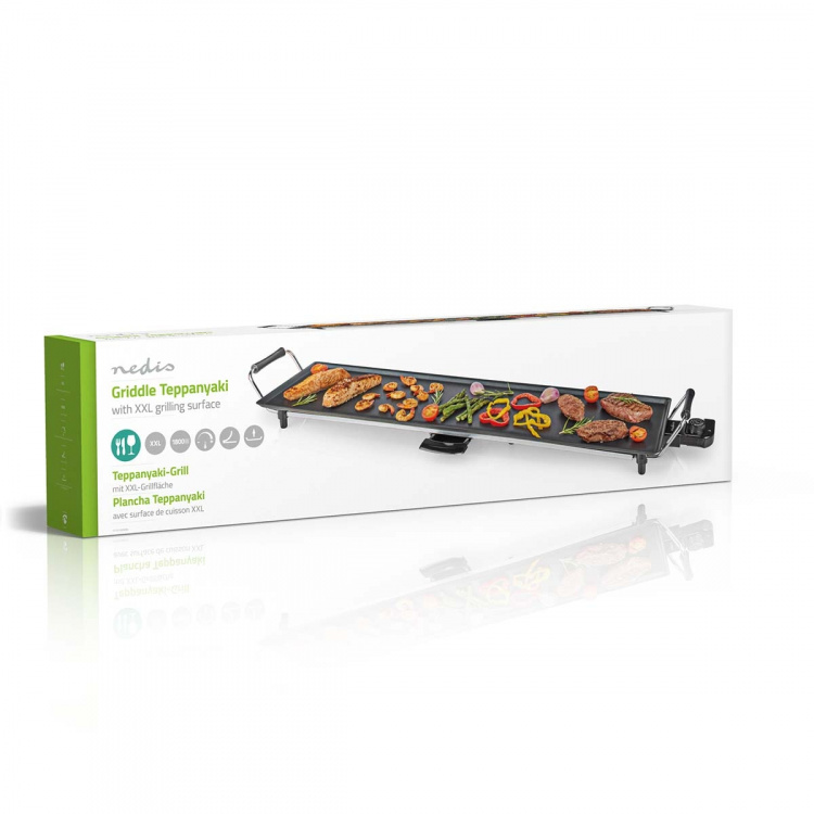 Nedis Teppanyaki Tafelgrill | Bakoppervlak (l x b): 90 x 23 cm | 5 Warmte Standen