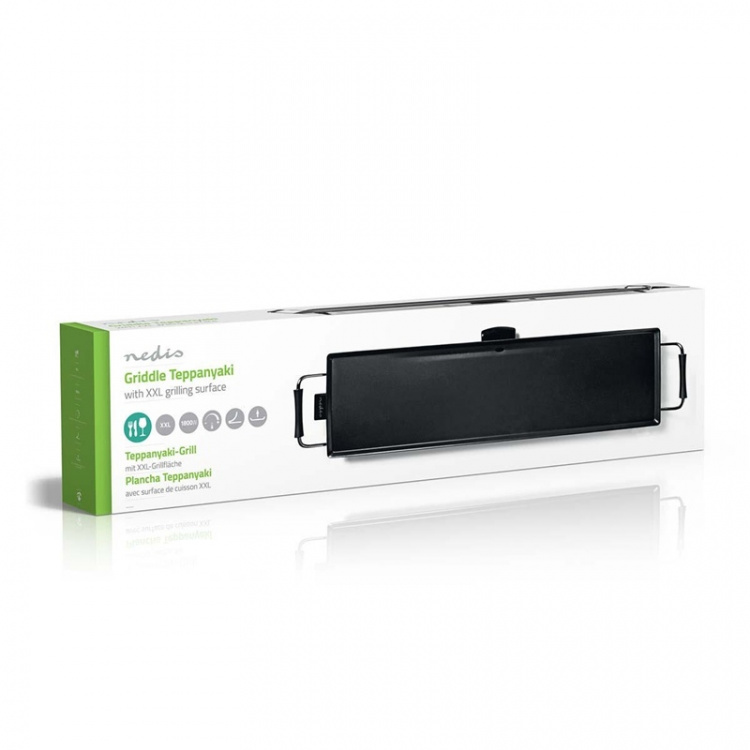 Nedis Teppanyaki Tafelgrill | Bakoppervlak (l x b): 90 x 23 cm | 5 Warmte Standen