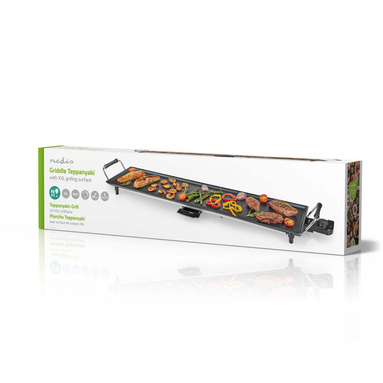 Nedis Teppanyaki Tafelgrill | Bakoppervlak (l x b): 90 x 23 cm | 5 Warmte Standen
