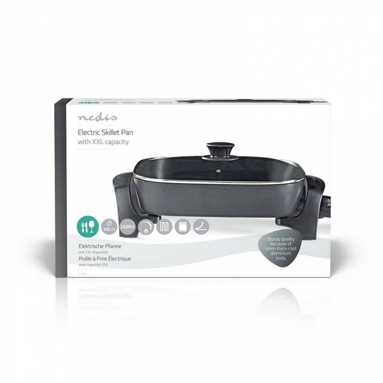 Nedis Elektrische hapjespan | 40 cm | Dik gegoten aluminum body Nedis Elektrische hapjespan | 40 cm | Dik gegoten aluminum body