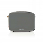 Nedis Broodrooster | Soft Touch Series | 2 Sneetjes Brood | 2 Sleuven | Bruining niveaus: 6 | Ontdooifunctie | Grijs